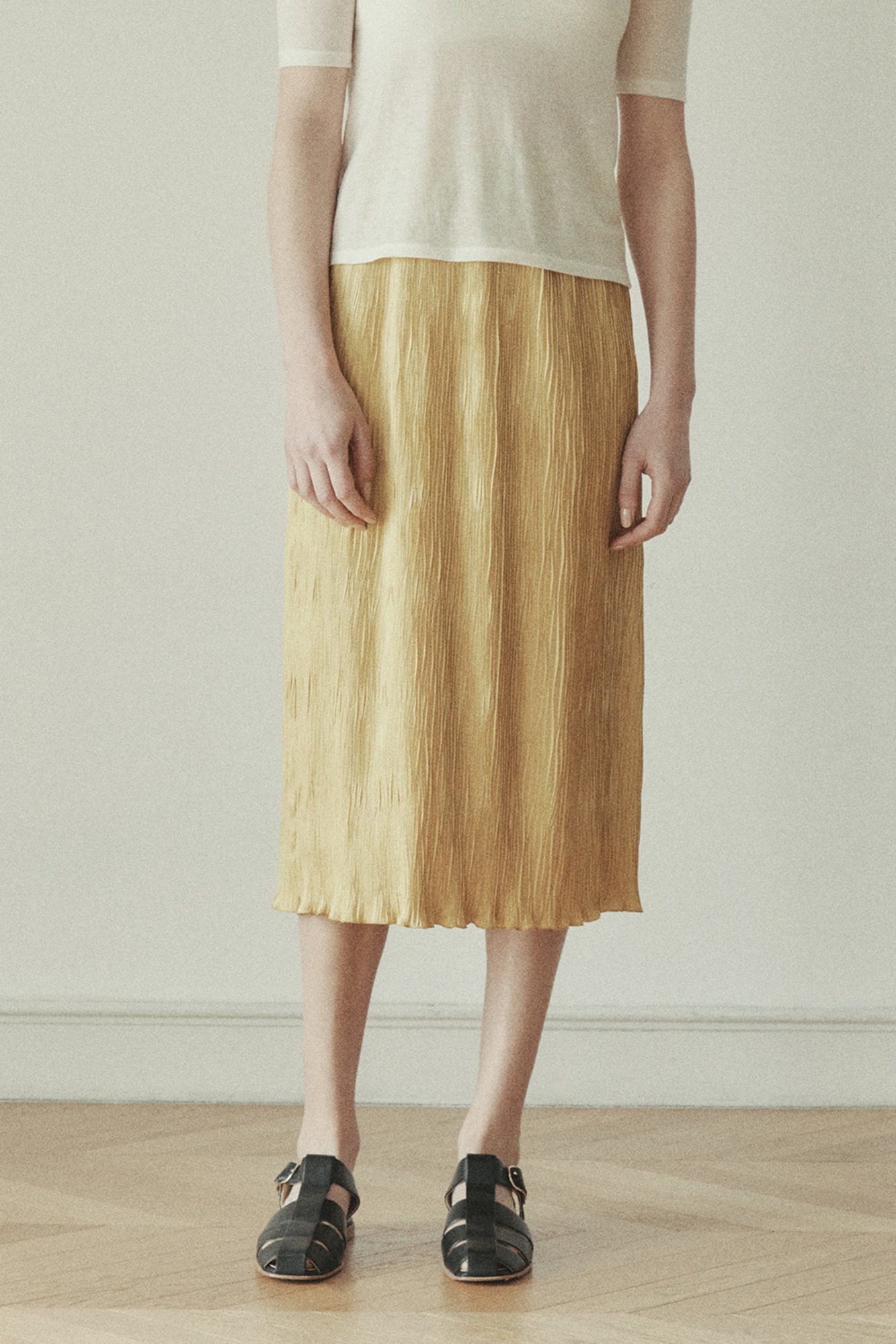 Wave Pleats Skirt (4 Color)