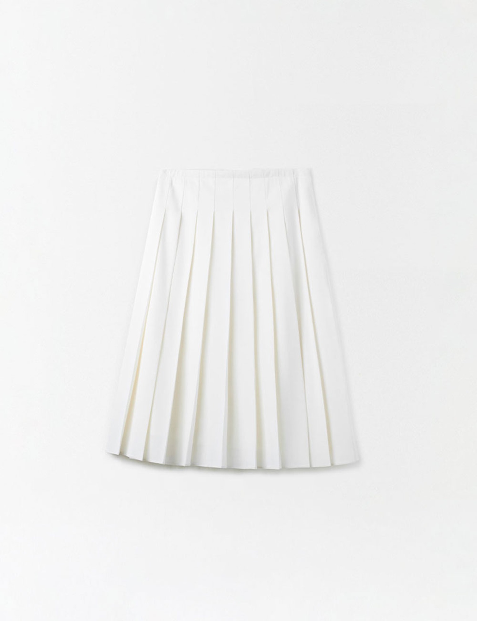 Sandy Pleats Skirt (Ivory)
