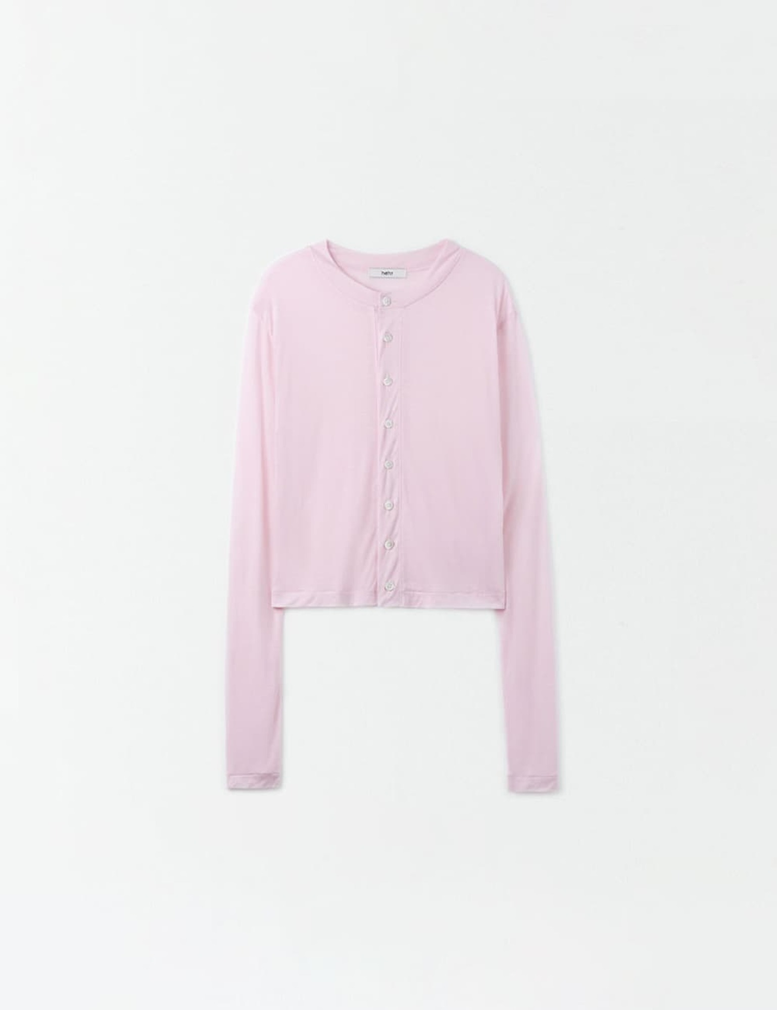 Tencel Button Cardigan (Light Pink)