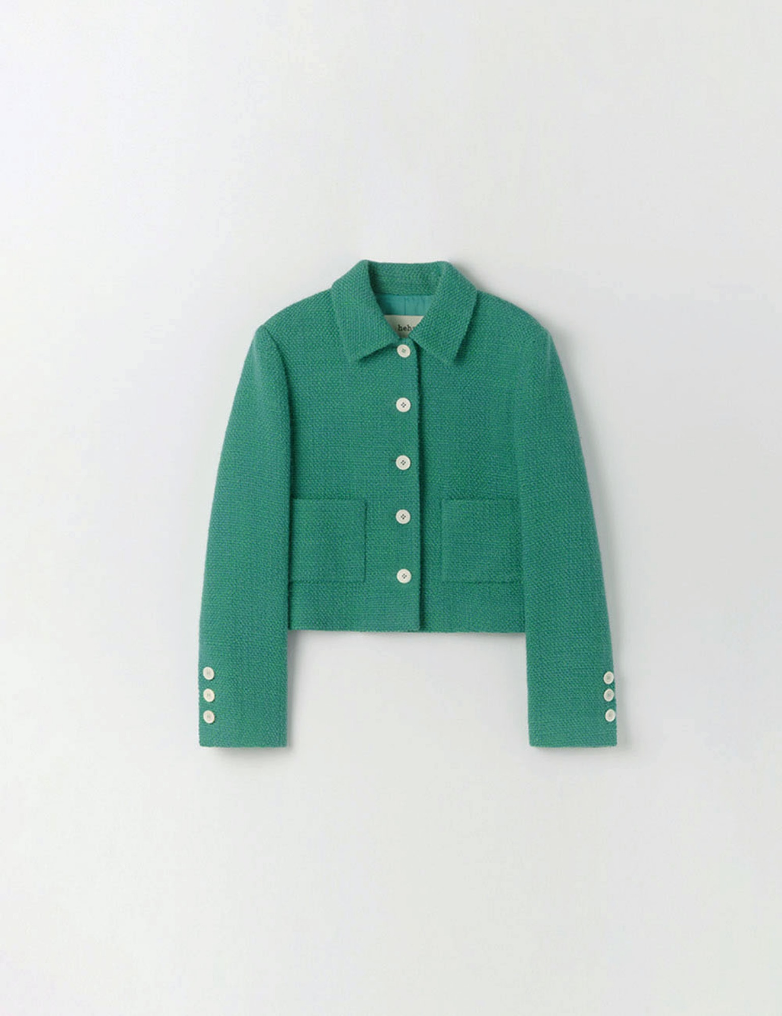 Mao Tweed Jacket (Mint)