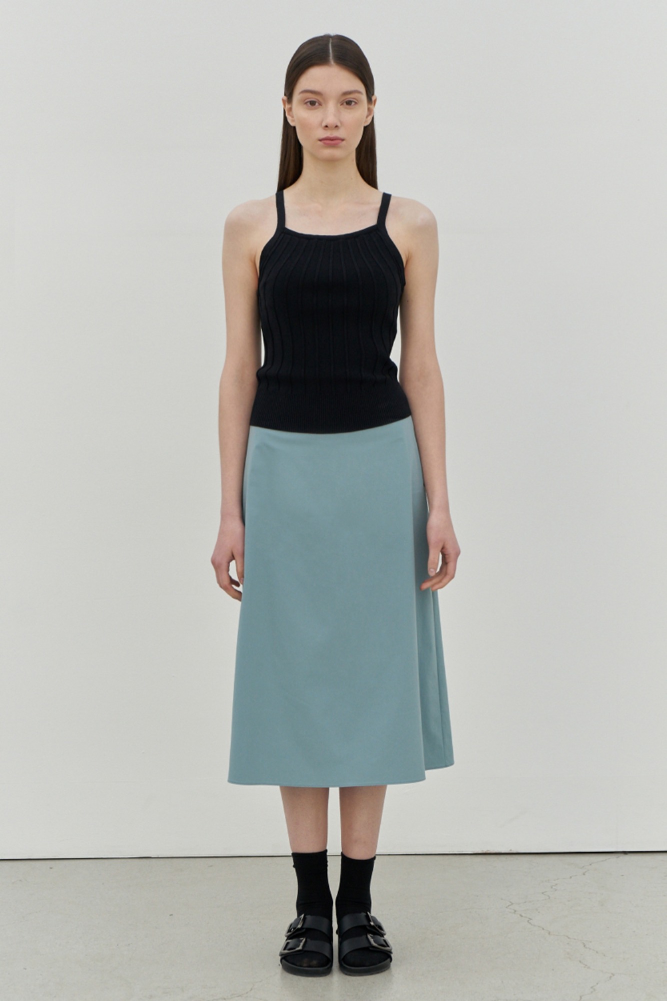 Matt Midi skirt (3 Color)
